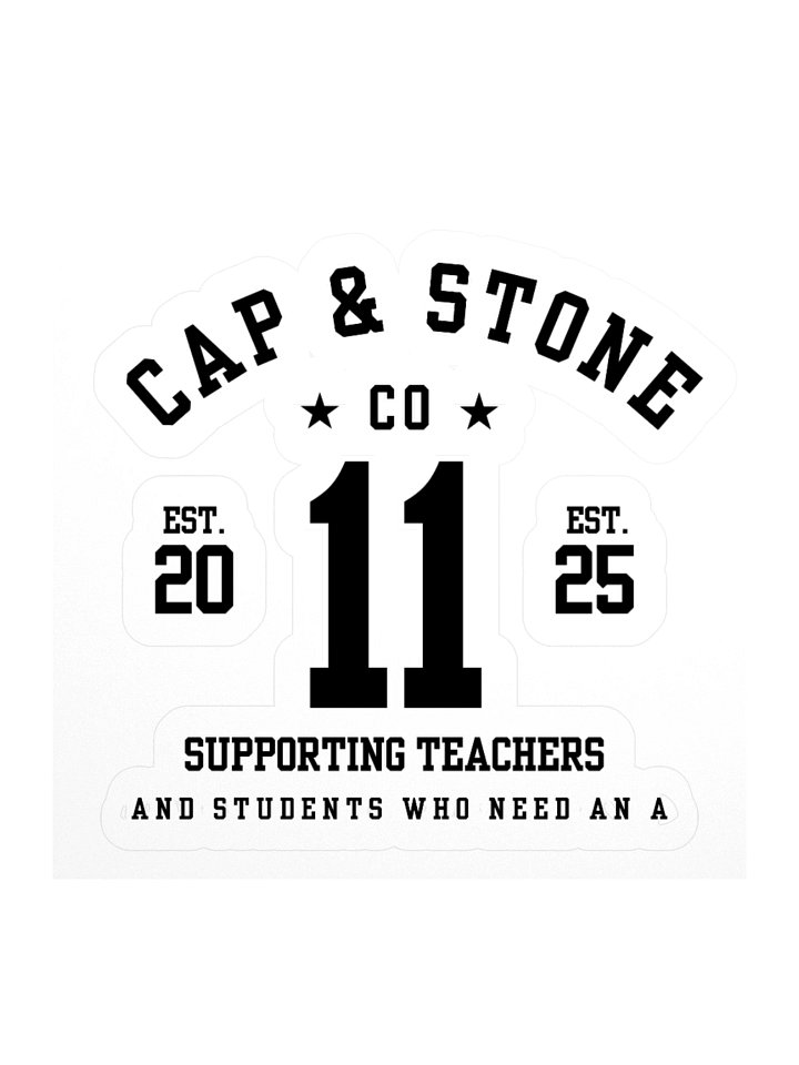 Cap & Stone Letterman Kiss Cut Stickers product image (3)