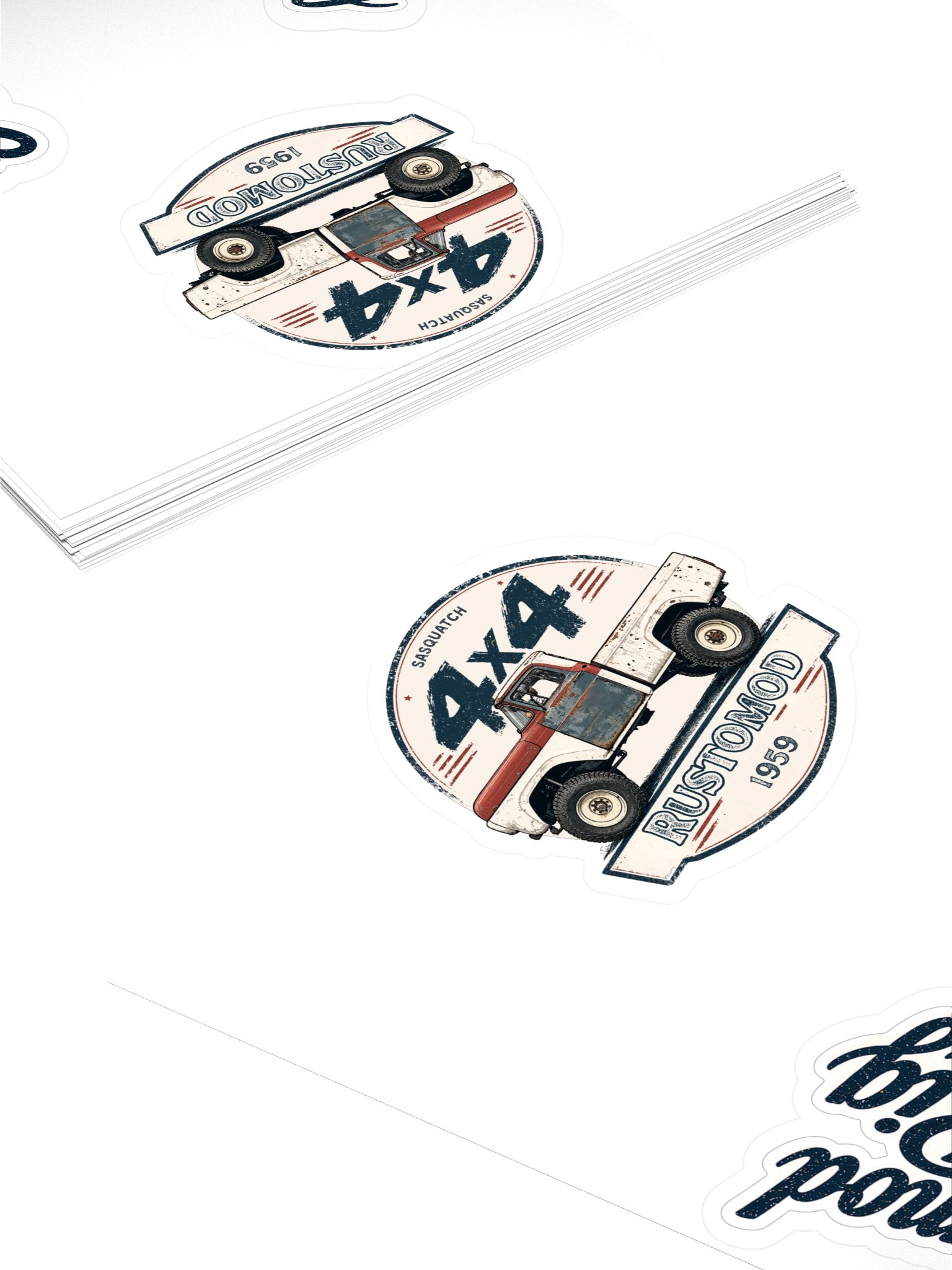 Rustomod Sasquatch Sticker Pack product image (4)
