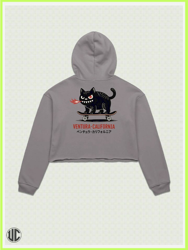 UnkoCon – Ventura CA Skater Crop Hoodie product image (2)