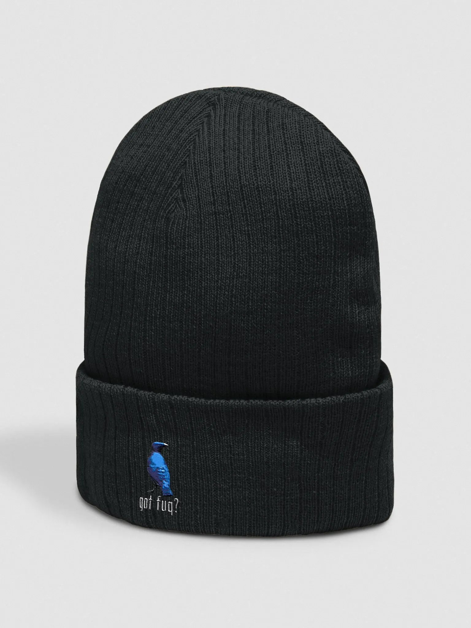 Ron Collection - Embroidered Ribbed Knit Beanie product image (2)
