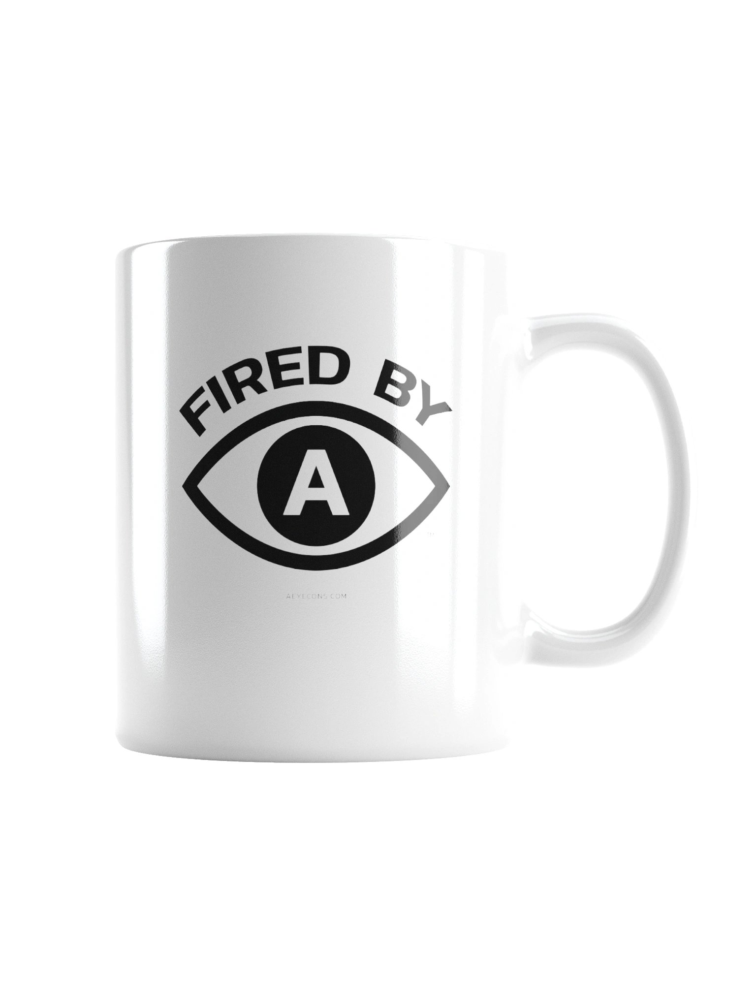 Fired by AI™ | White Mug | AEYECONS™ product image (2)