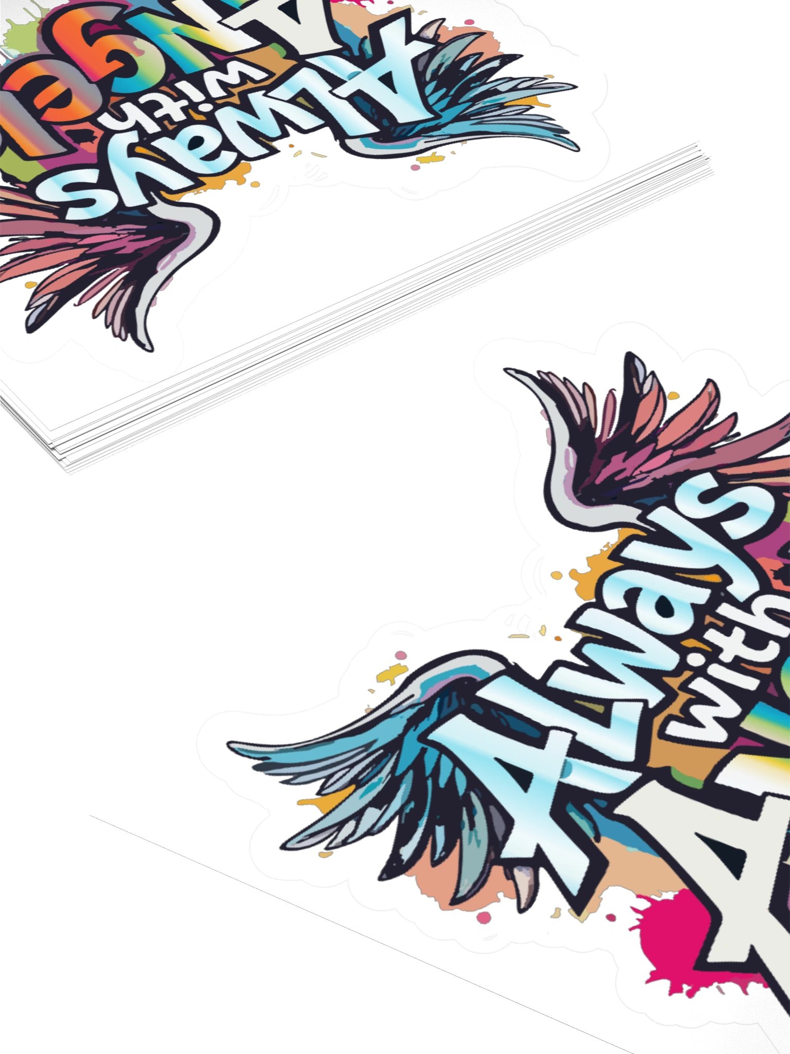 Always with Anges Christian Vinyl Sticker product image (4)