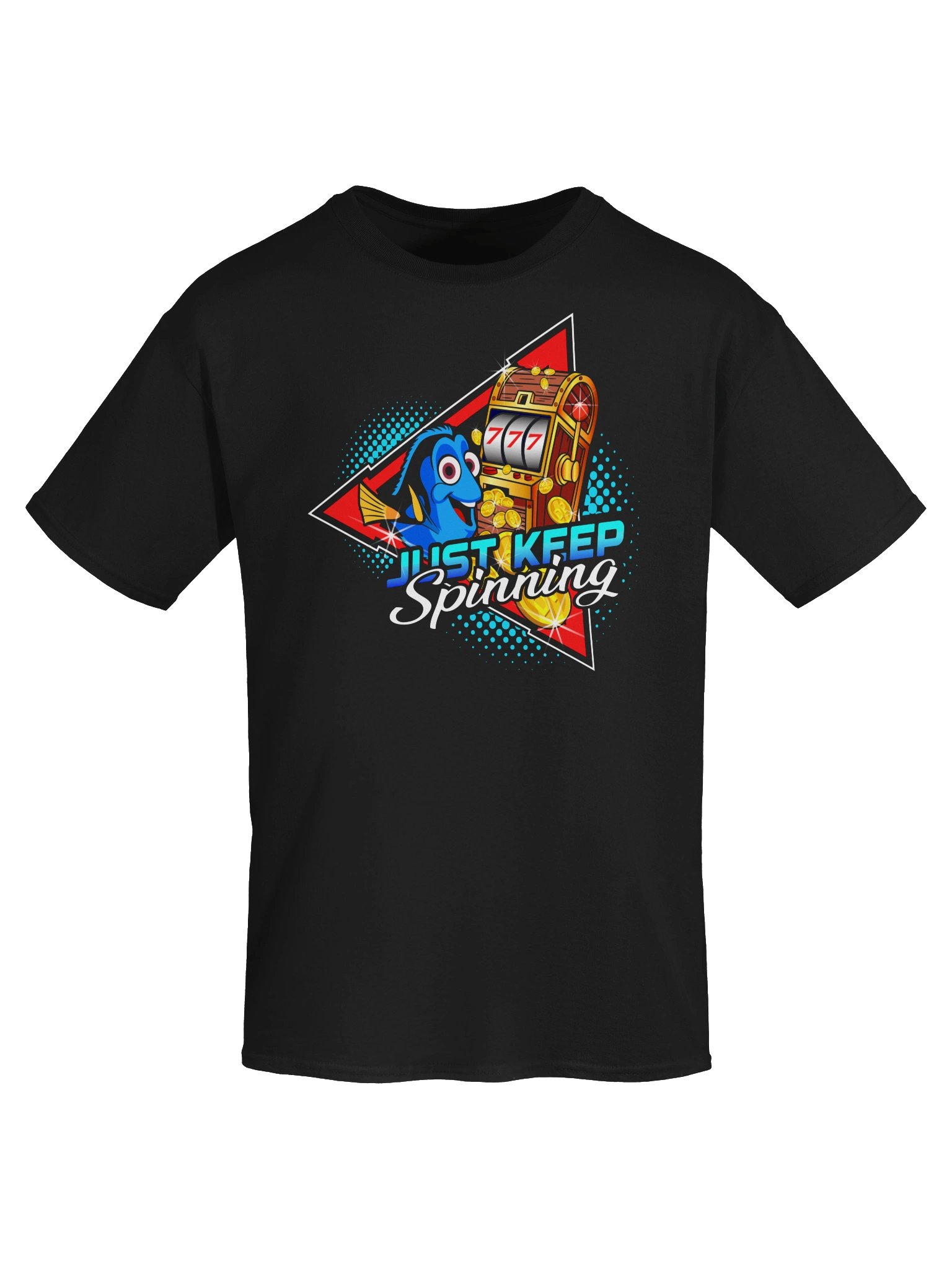 Just Keep Spinning Disadvantage Players T-Shirt - Black product image (2)
