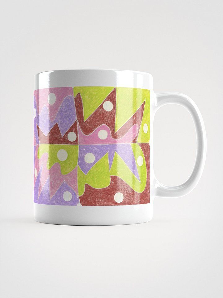 Cartoon College 3 & 4 White Glossy Mug product image (2)