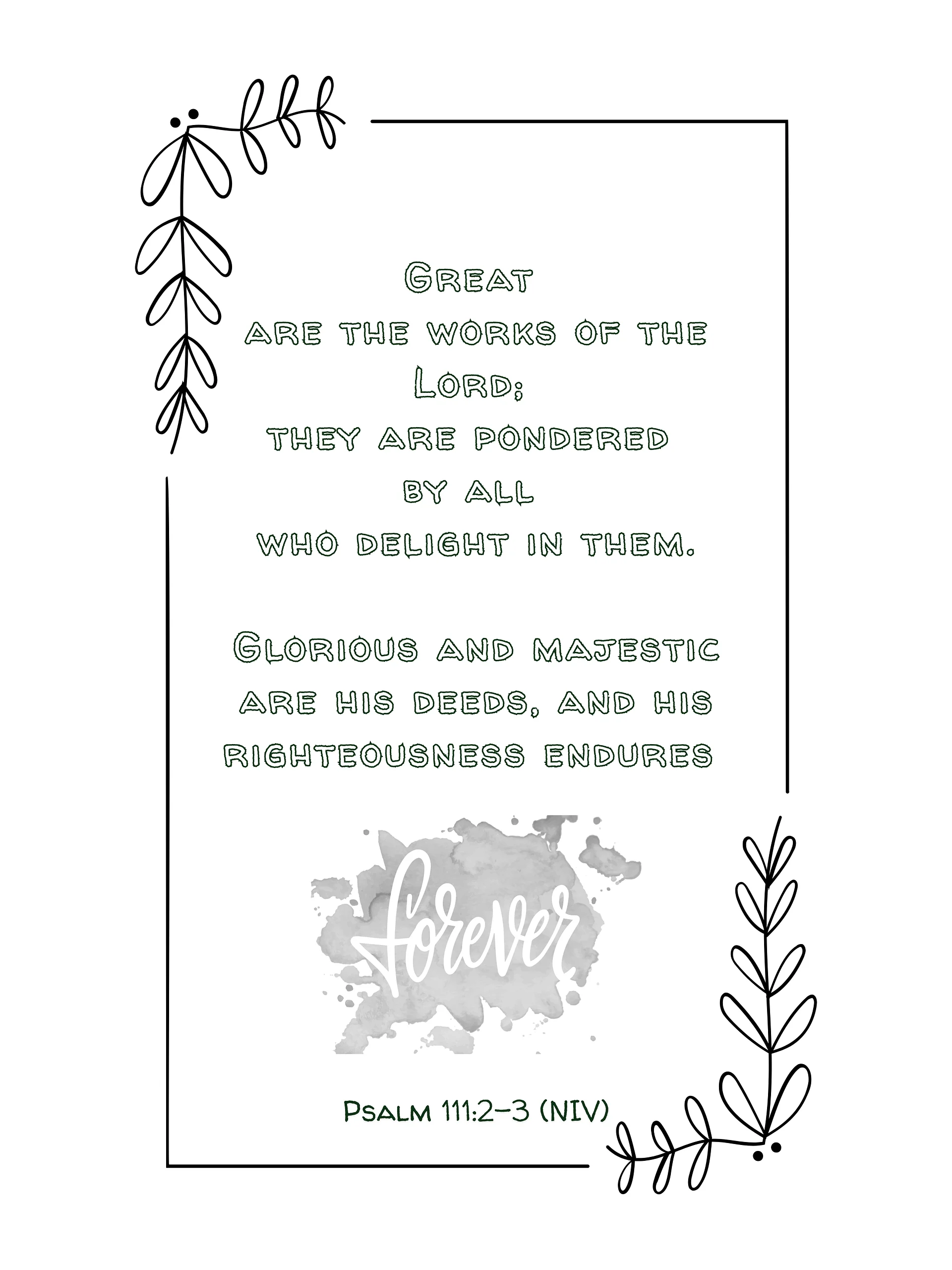 Color the Psalms Bible Study Activity (42 pages) product image (4)