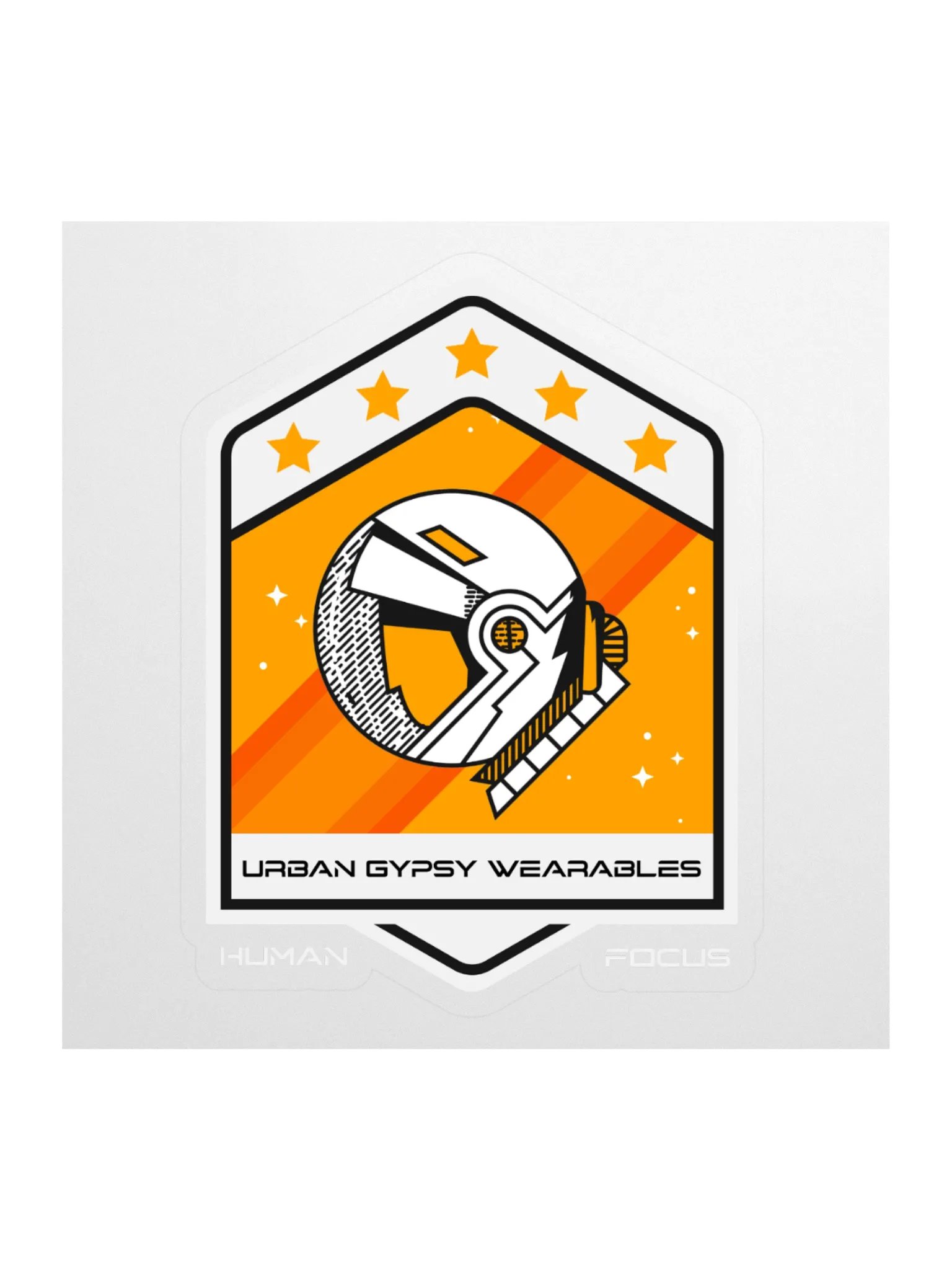 Human Focus Space Emblem Sticker product image (1)