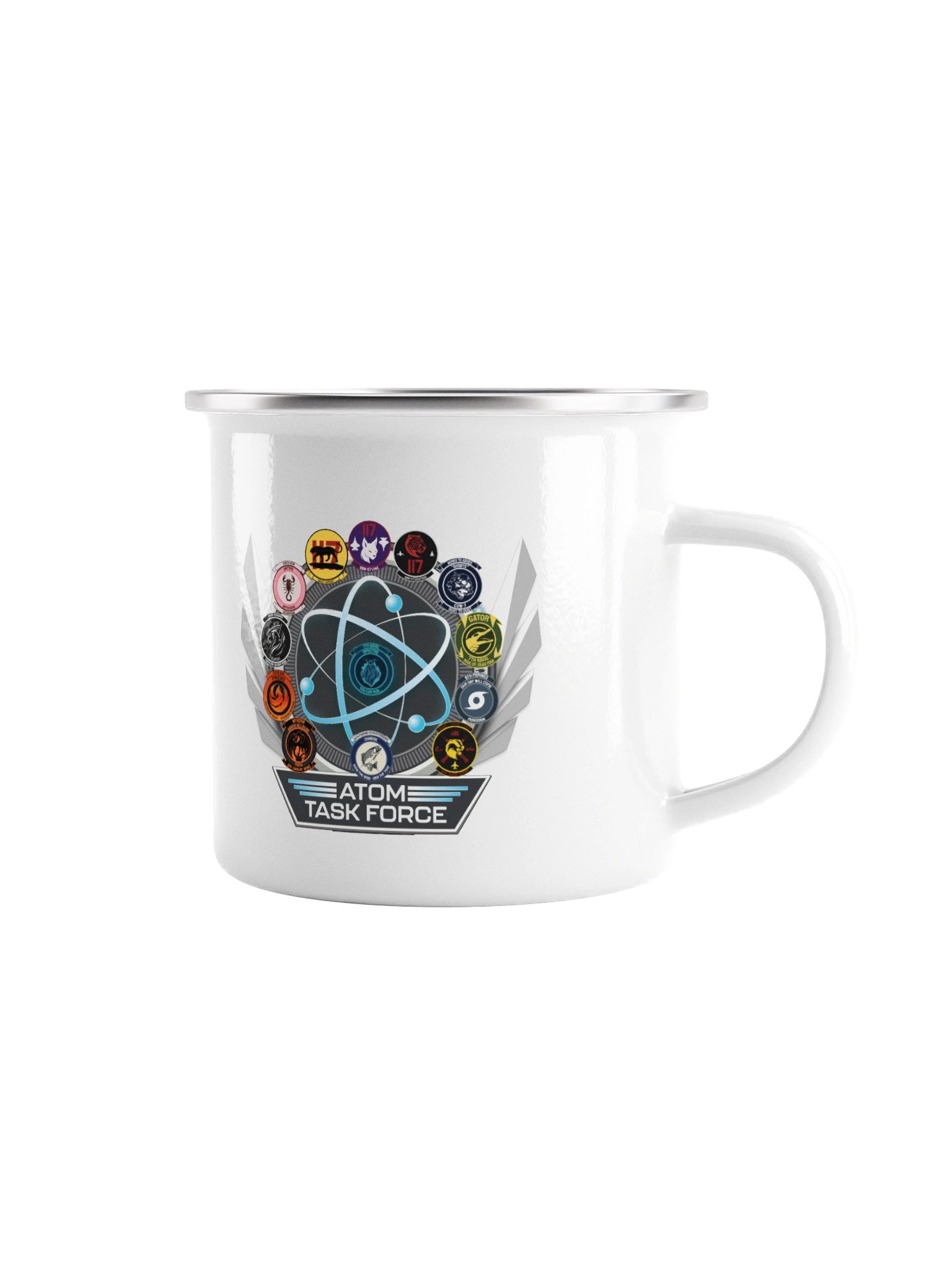 Atom Task Force Emblem Enamel Mug product image (1)