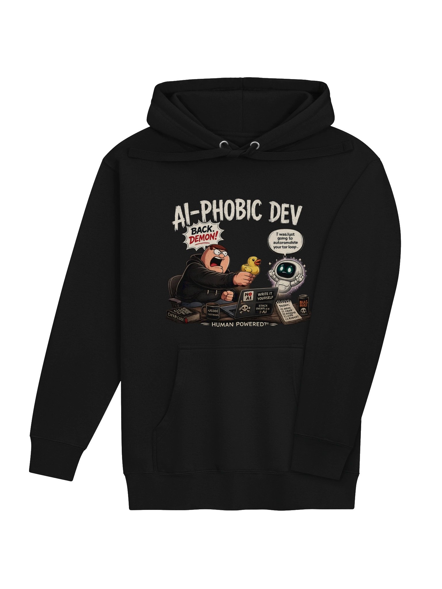 AI-PHOBIC DEV Hoodie product image (4)