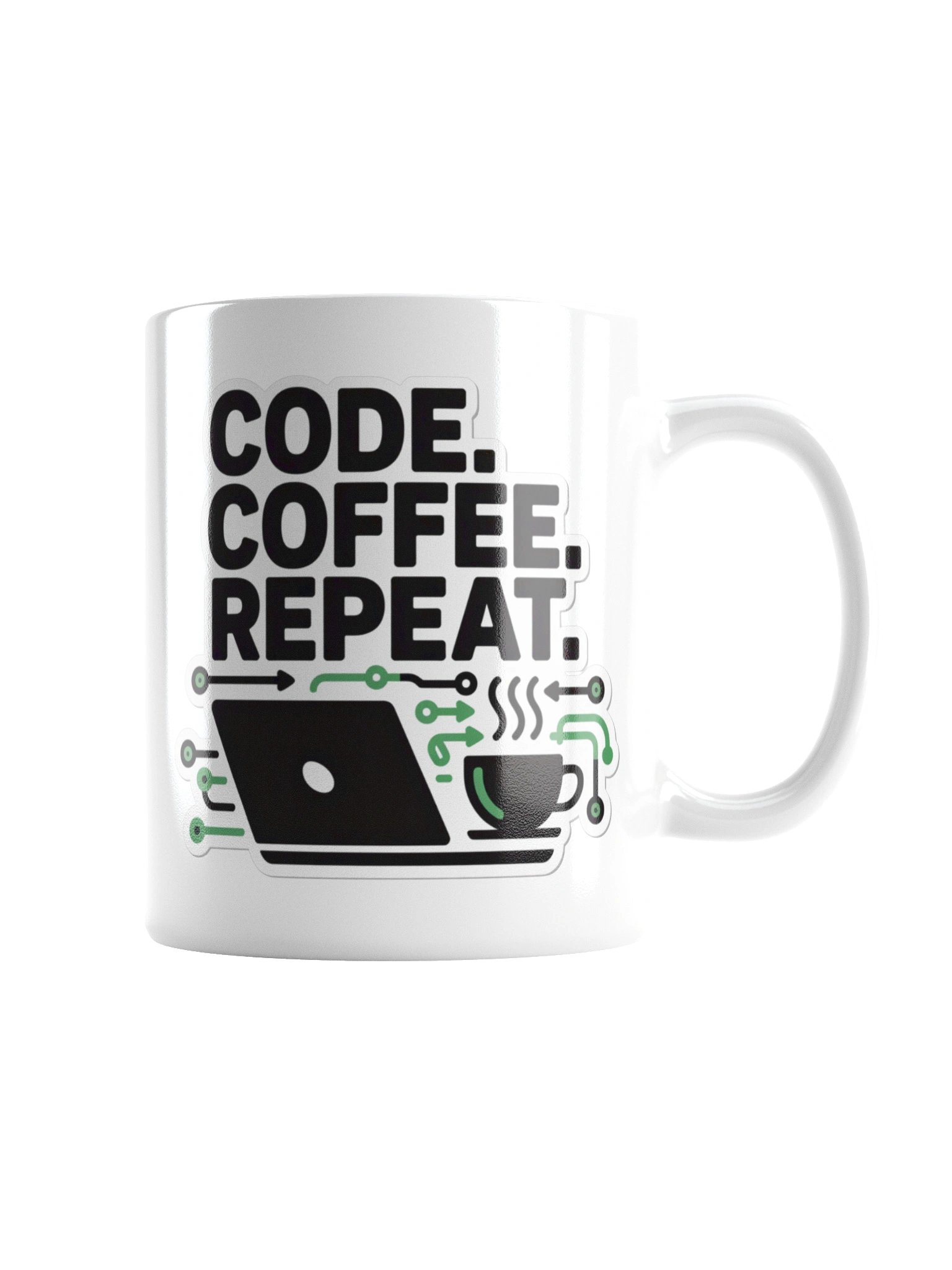 Code Coffee Repeat Programmer Mug – Developer’s Daily Routine product image (8)