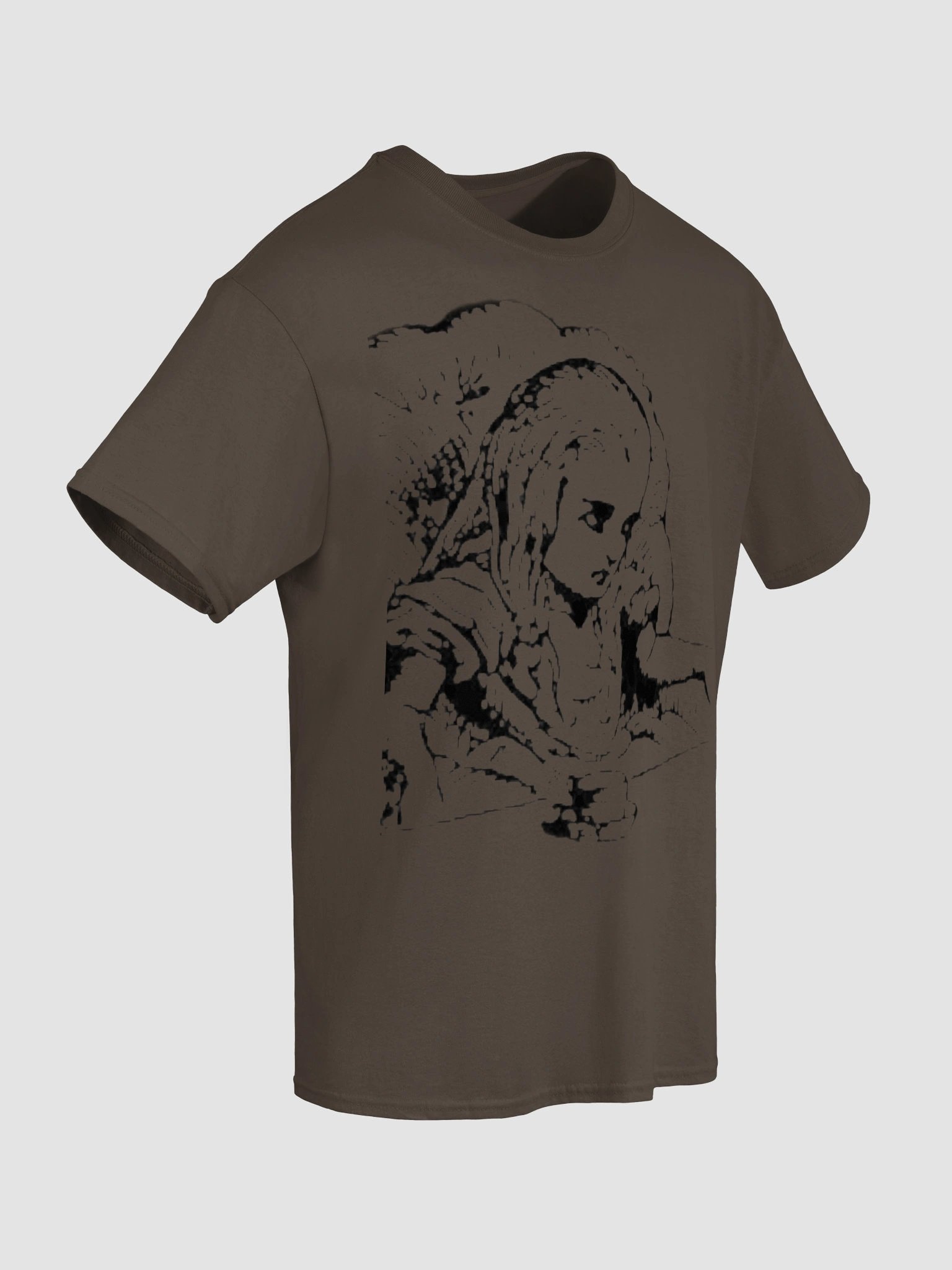 Tea Party Alice + Extremely Curious and Even More Skeptical Heavyweight Cotton T-Shirt, Original John Tenniel Illustration product image (6)