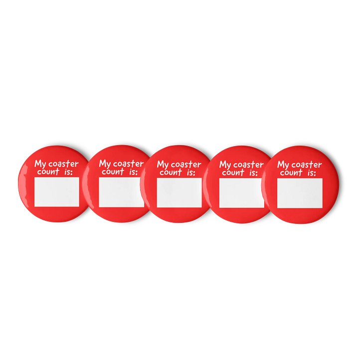 Coaster Count Button (5-Pack) product image (2)