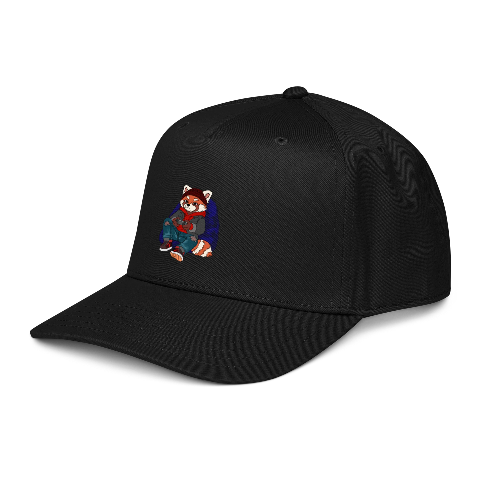 Jiffy Red Panda Embroidered Baseball Cap product image (8)