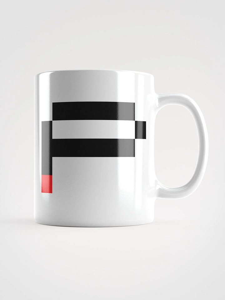 Pix Stitch 'P' White Glossy Mug product image (2)