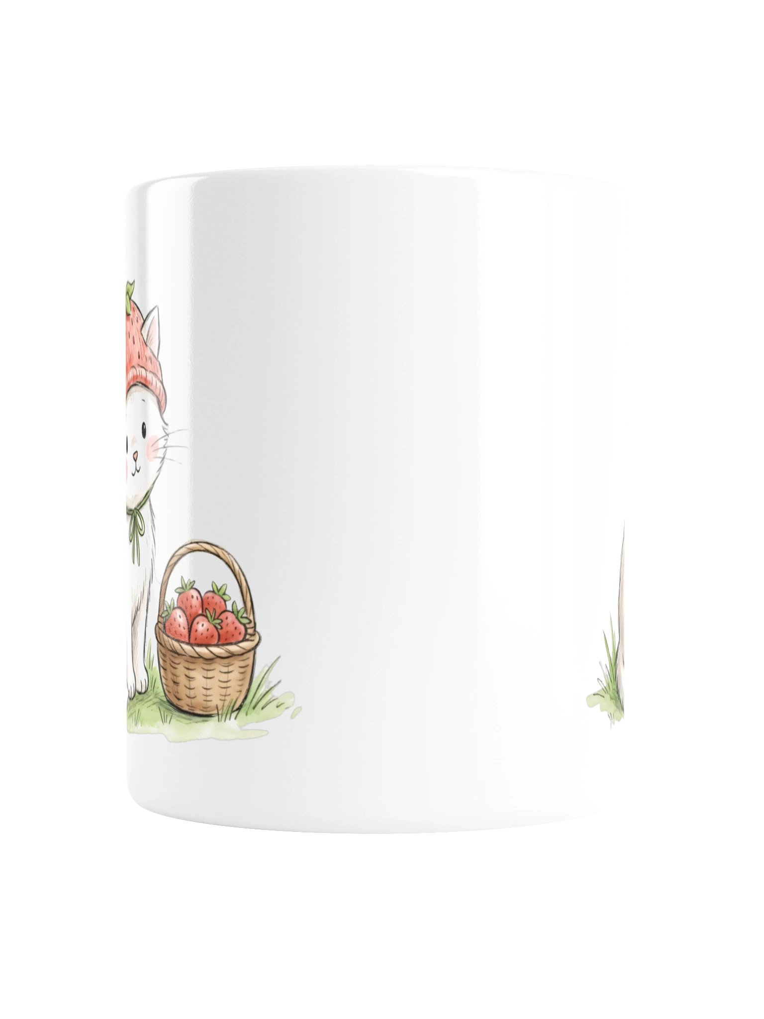 Strawberry Hat Kitten Mug product image (2)