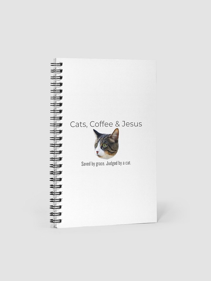 Cats, Coffee & Jesus Spiral Journal product image (1)