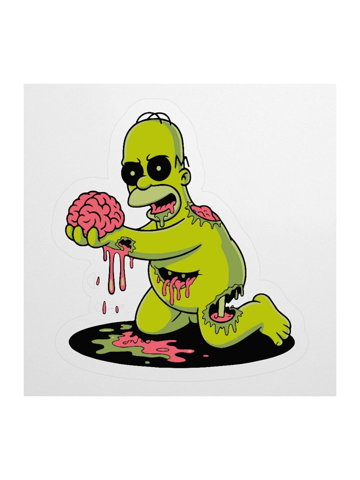 Undead Brain Sticker Set product image (1)