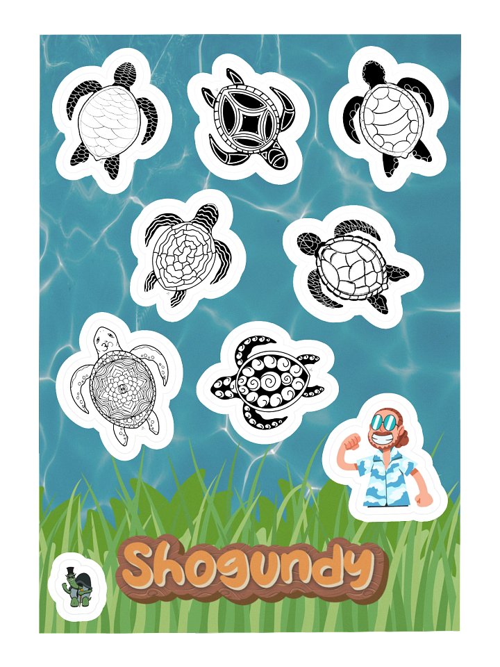 Twenty Turtle 5 - Sticker Sheet product image (1)