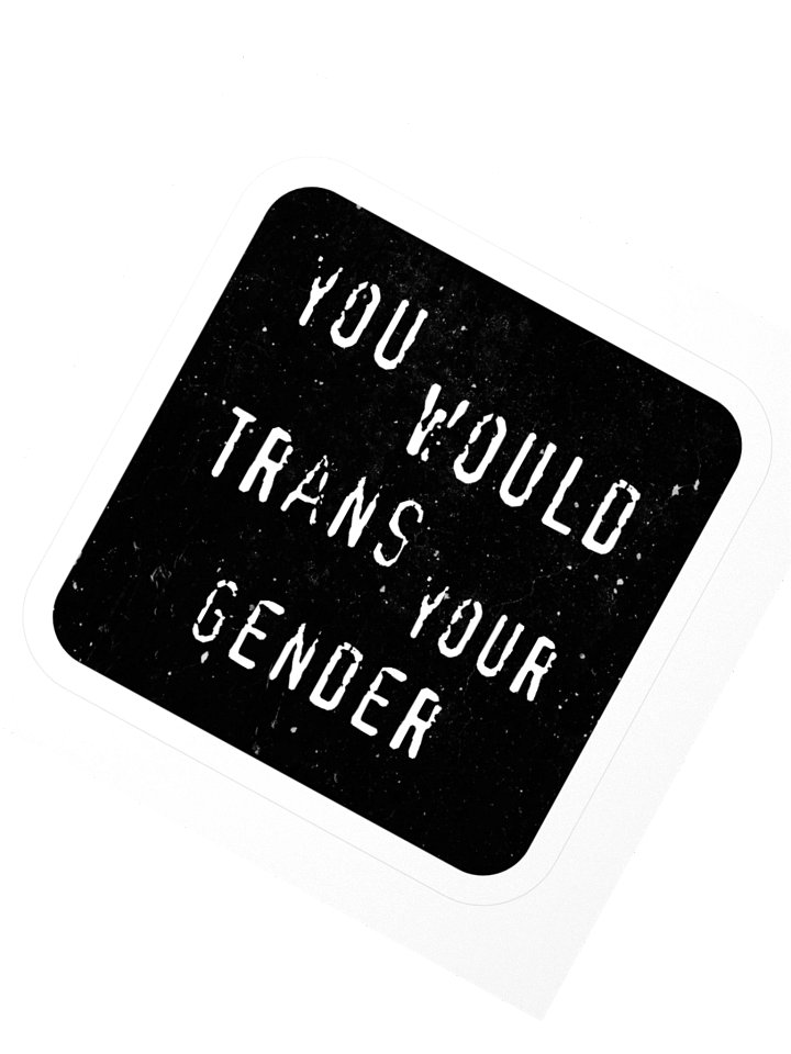You Would Trans Your Gender Large Sticker product image (6)
