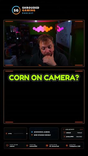 i'll eat corn on camera for charity 🌽 #charitystream #extralife #cornfest #shroudedgaming