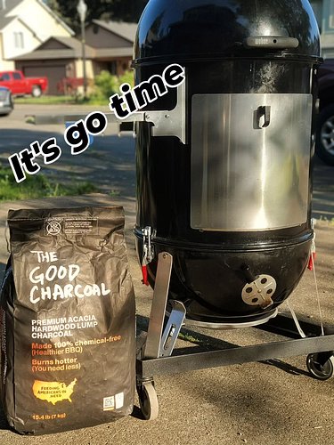 It's a good day to fire up the @webergrills WSM with the best charcoal on the market @thegoodcharcoal 

It's go time! 

Keep ...