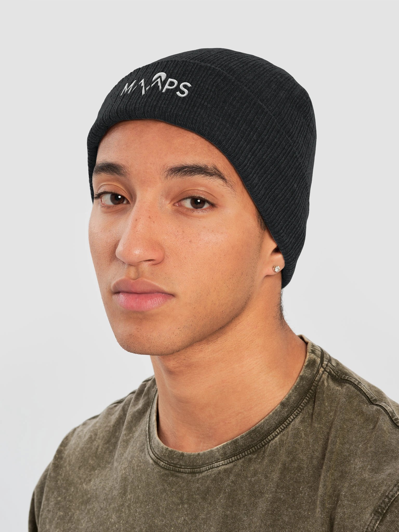Ribbed MAAPS Beanie - White Logo product image (22)