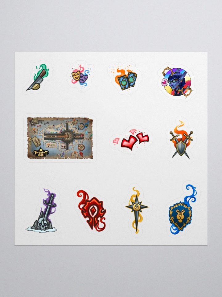 Tournament of Ages - Fairegrounds Map - Map Marker Stickers product image (1)