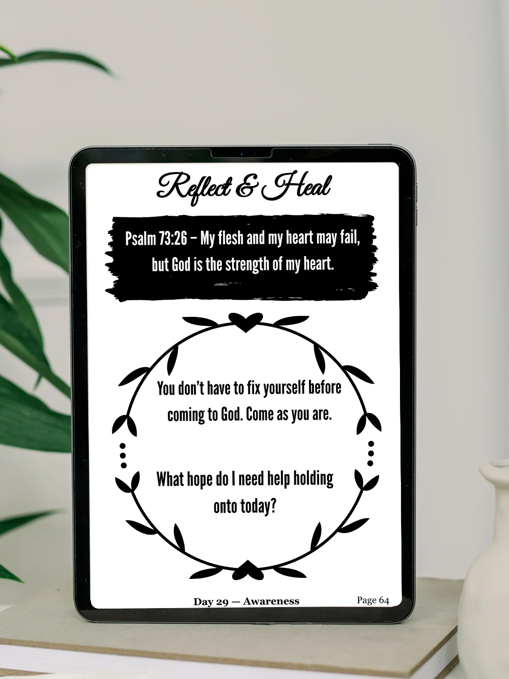 Healed & Held — 90-Day Devotional Journal for Healing & Wholeness | Faith-Based Christian Journal for Women | Printable PDF product image (6)