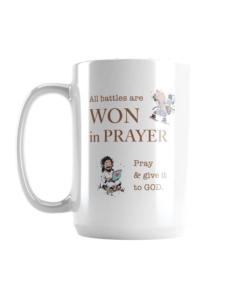 "Won in Prayer" mug product image (1)