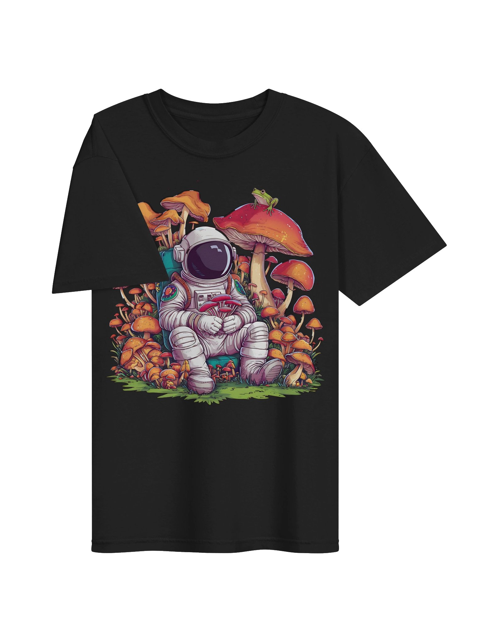Astronaut Cottagecore Frog Aesthetic Mushroom Space Women T-shirt product image (27)
