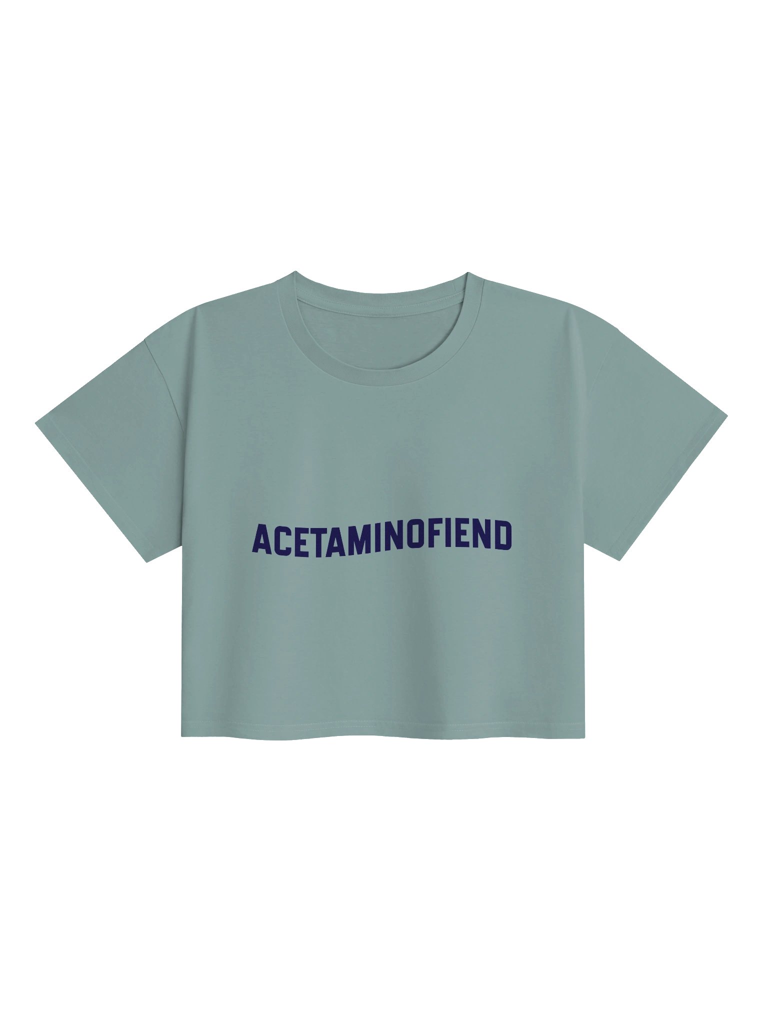 ACETAMINOFIEND navy cropped tee product image (1)