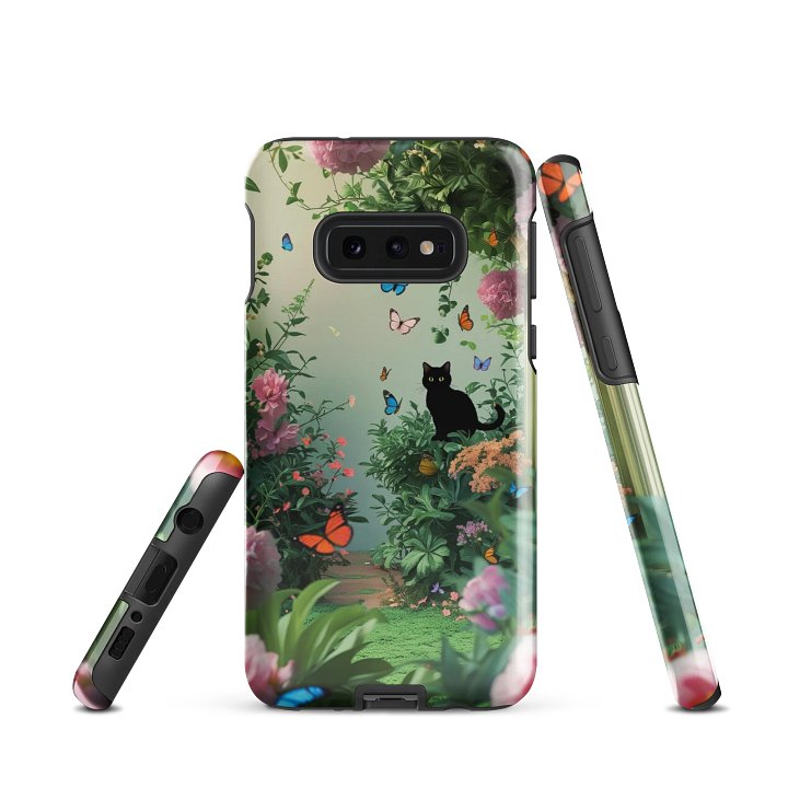 Whimsical Garden Cat Samsung Tough Case product image (2)