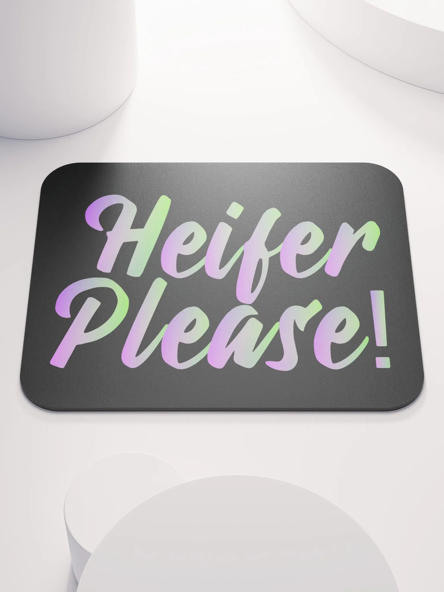 Colorful 'Heifer Please!' Mouse Pad product image (1)