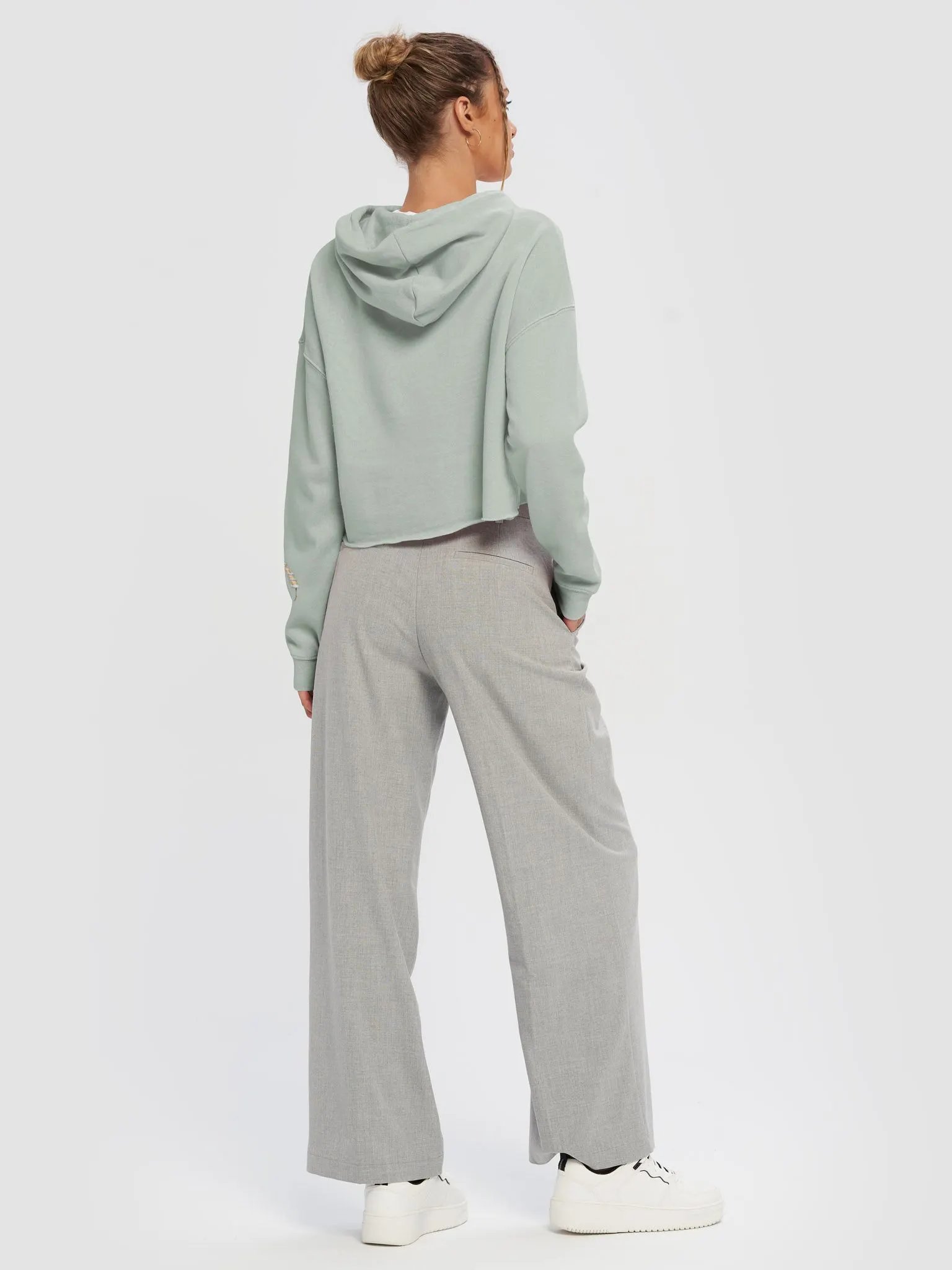 Chickadee Christmas Tree Cropped Hoodie product image (6)