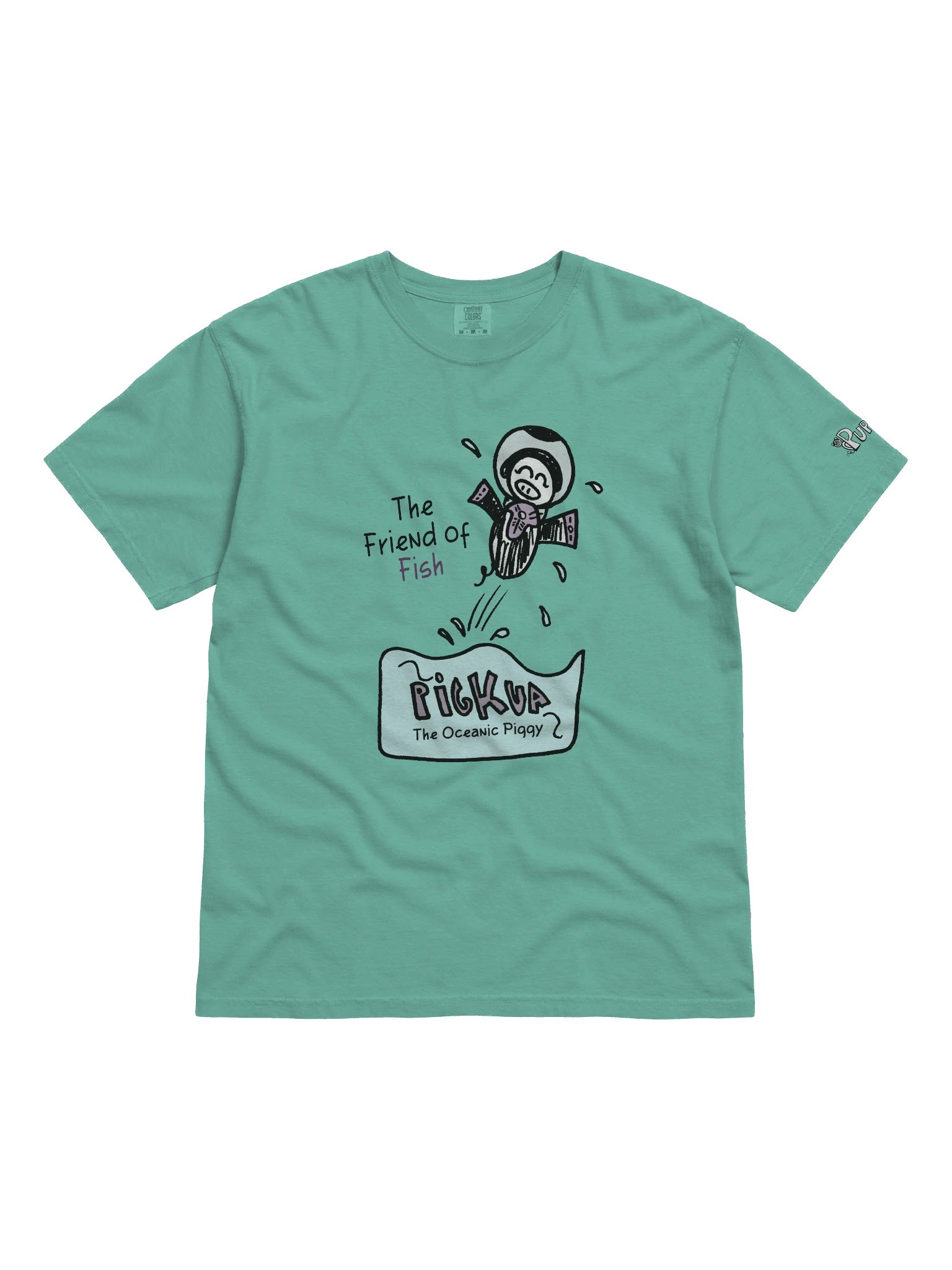 'Pigkua, the oceanic piggy' Pupsies! Heavyweight T-Shirt product image (1)