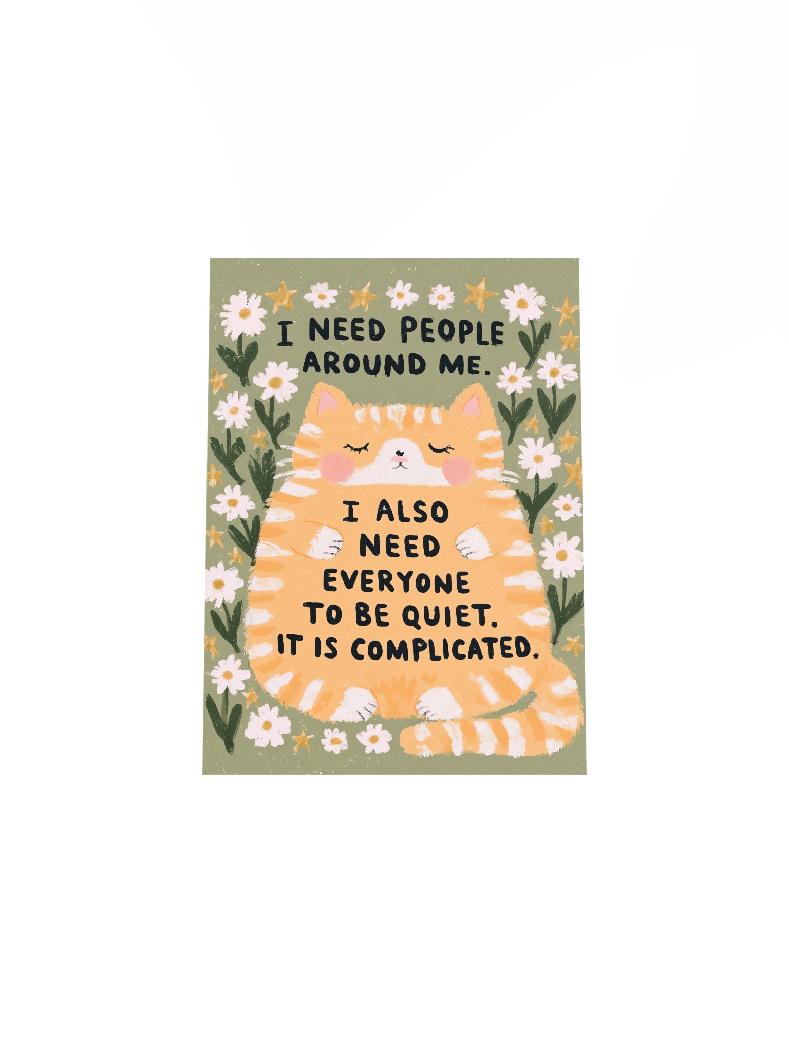 Quiet Cat Quote Poster product image (18)