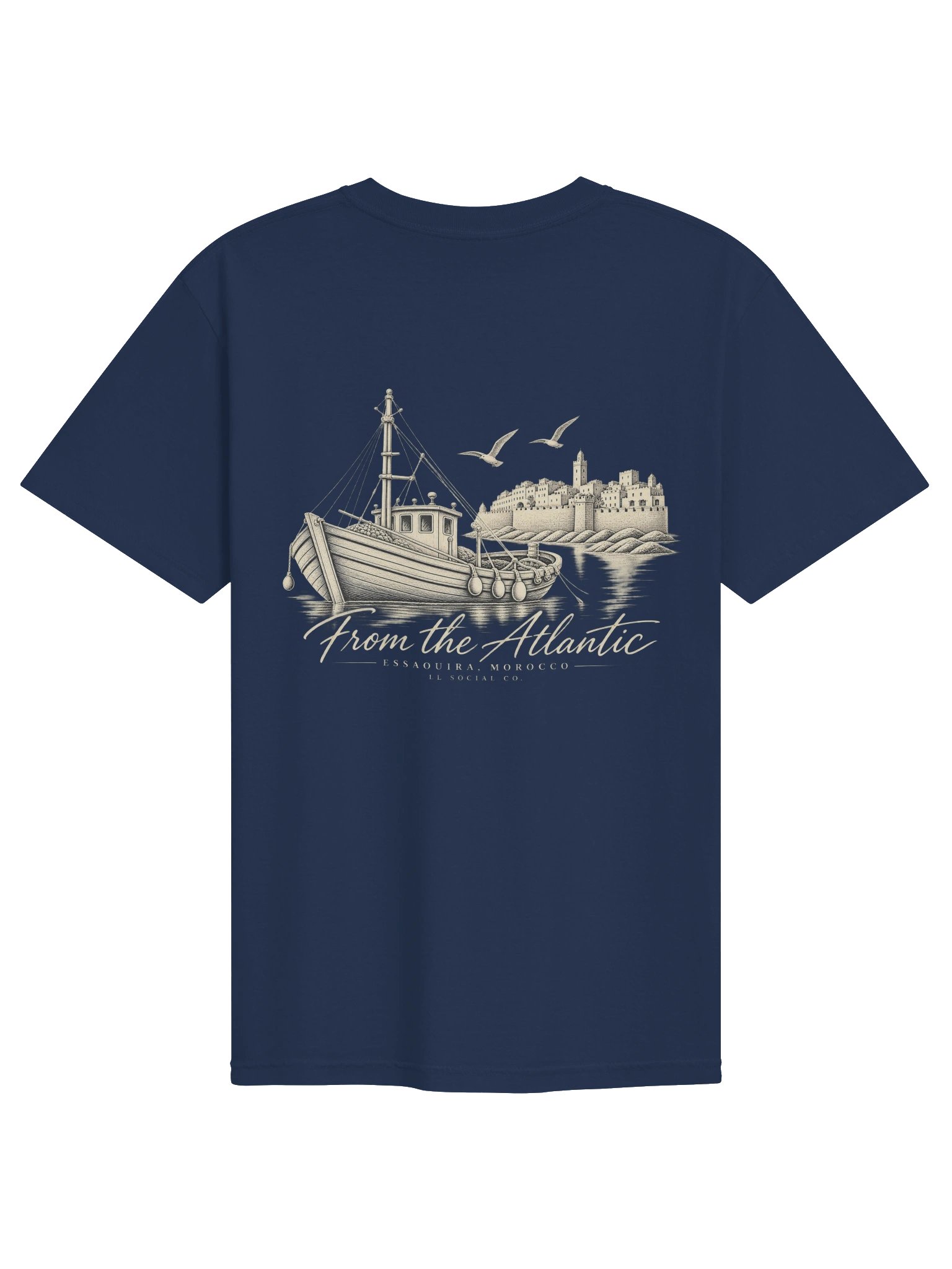LL Social Co. From the Atlantic Tee — Essaouira | Ivory product image (11)