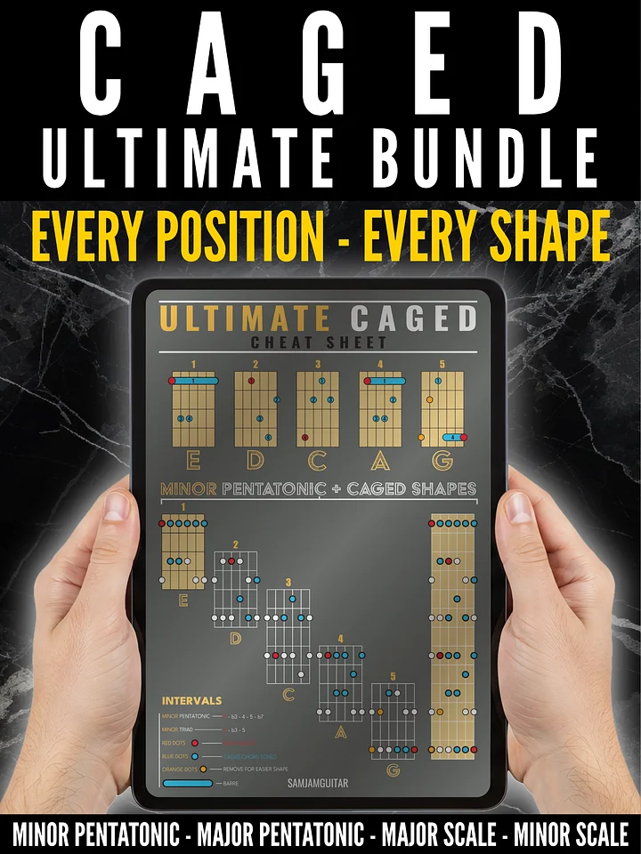 🎸 Ultimate CAGED Guitar Poster Bundle (Digital Download) product image (1)