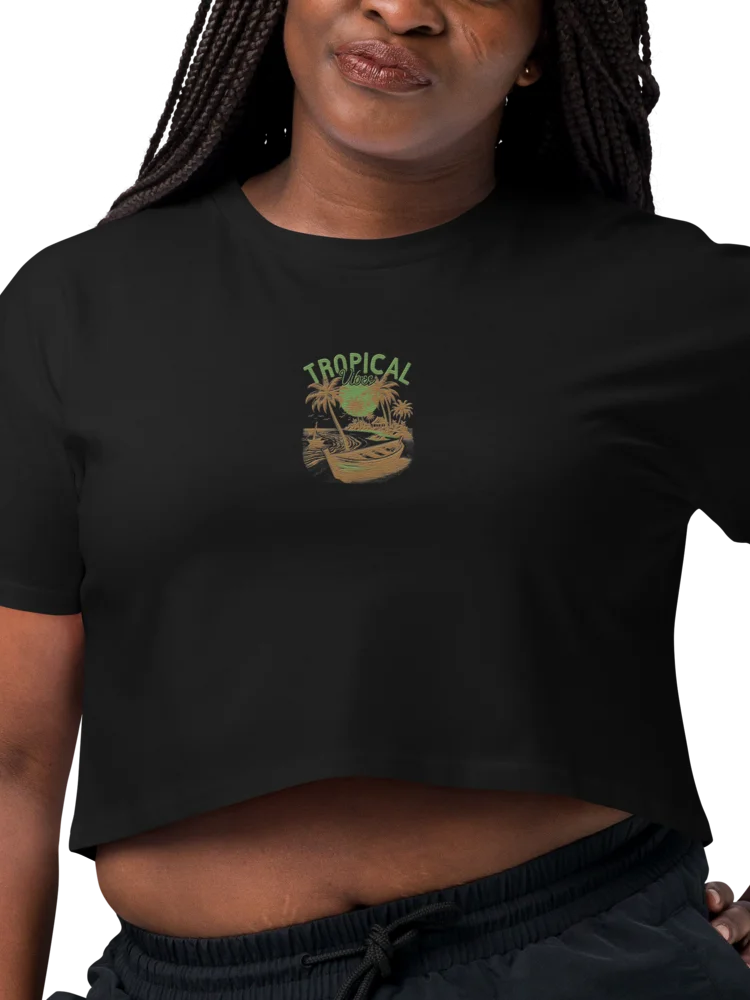 Tropical Breeze Embroidery Crop Top product image (7)
