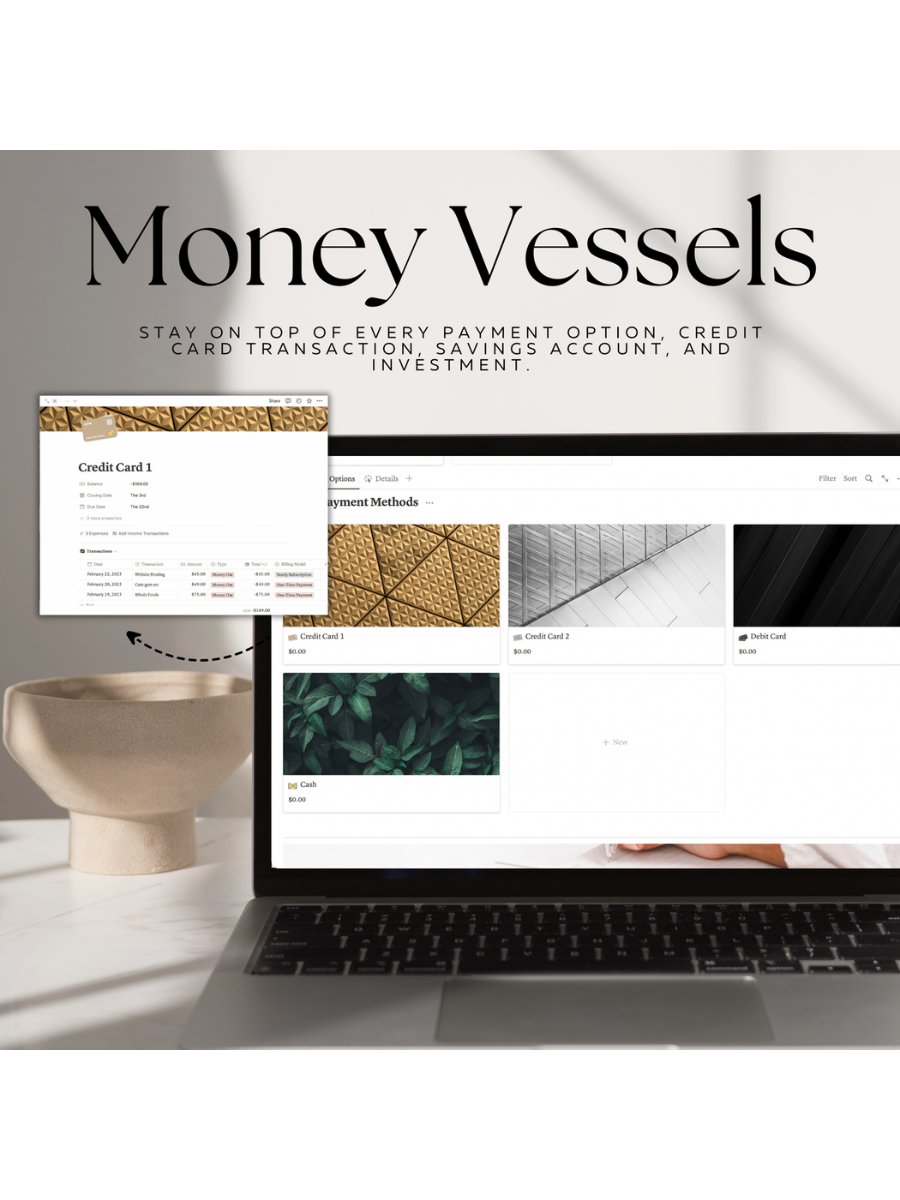 Aesthetic Notion Financial Planner Template product image (8)