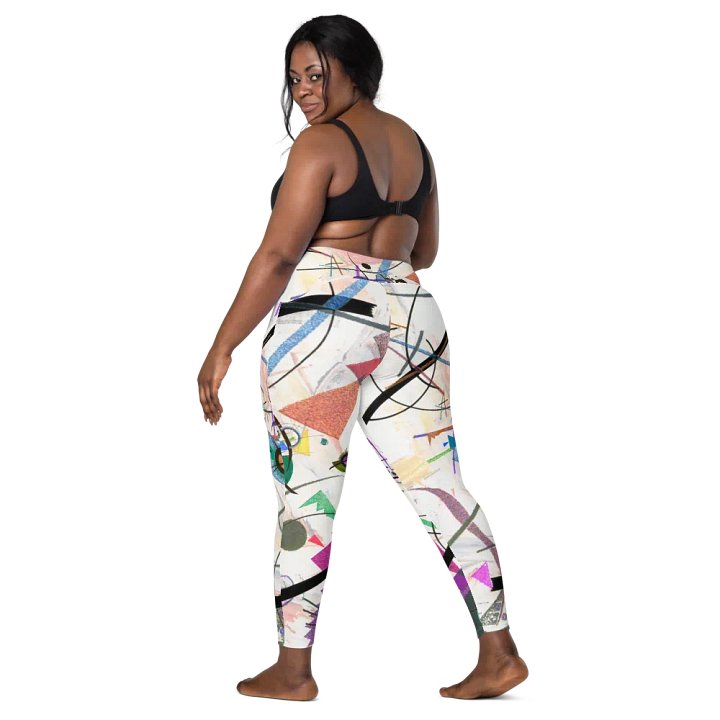 Abstract Lithographic Pattern Design Leggings with pockets - V2 product image (2)