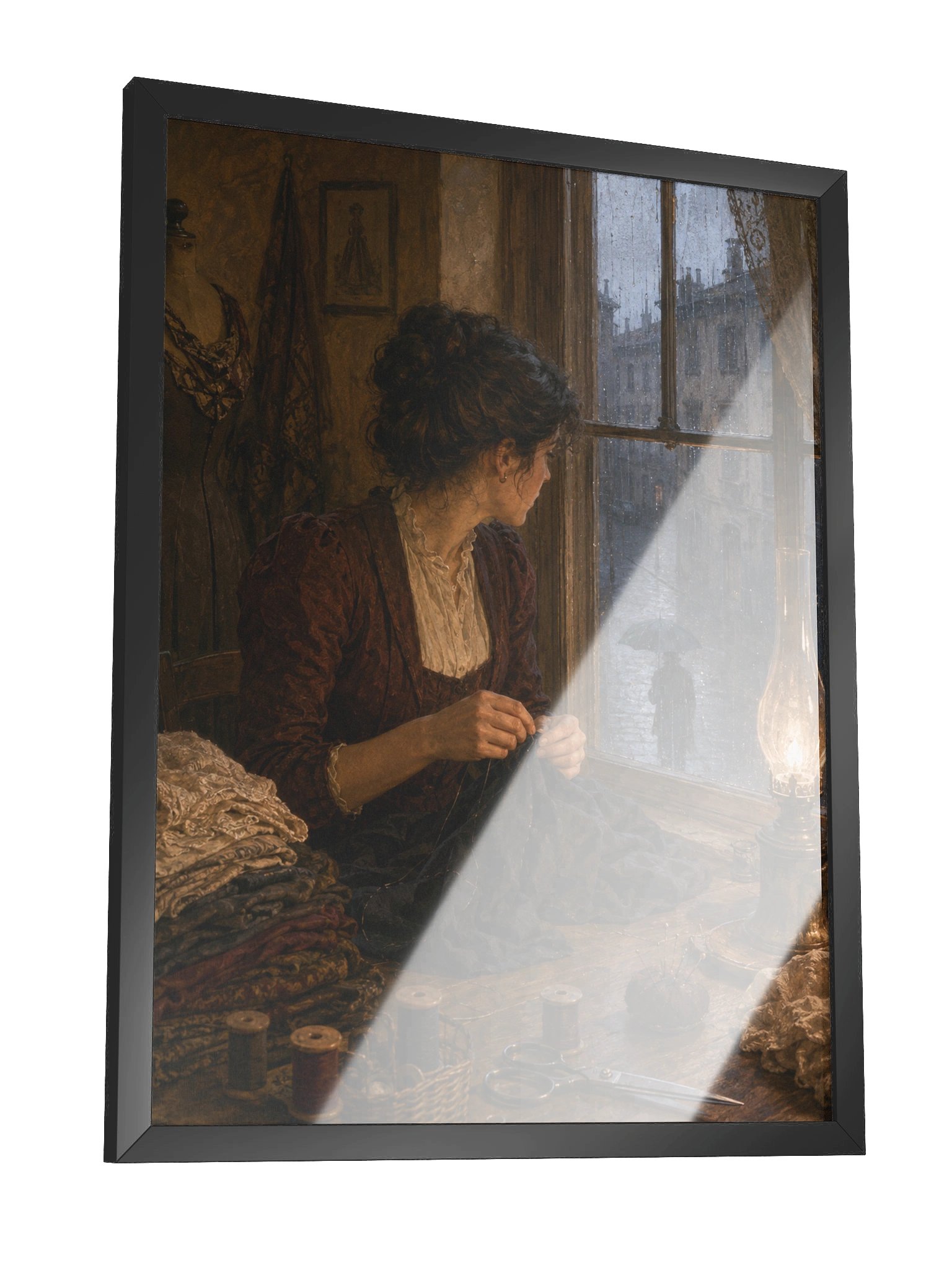 La Finestra della Sarta — Framed Matte Art Print product image (6)