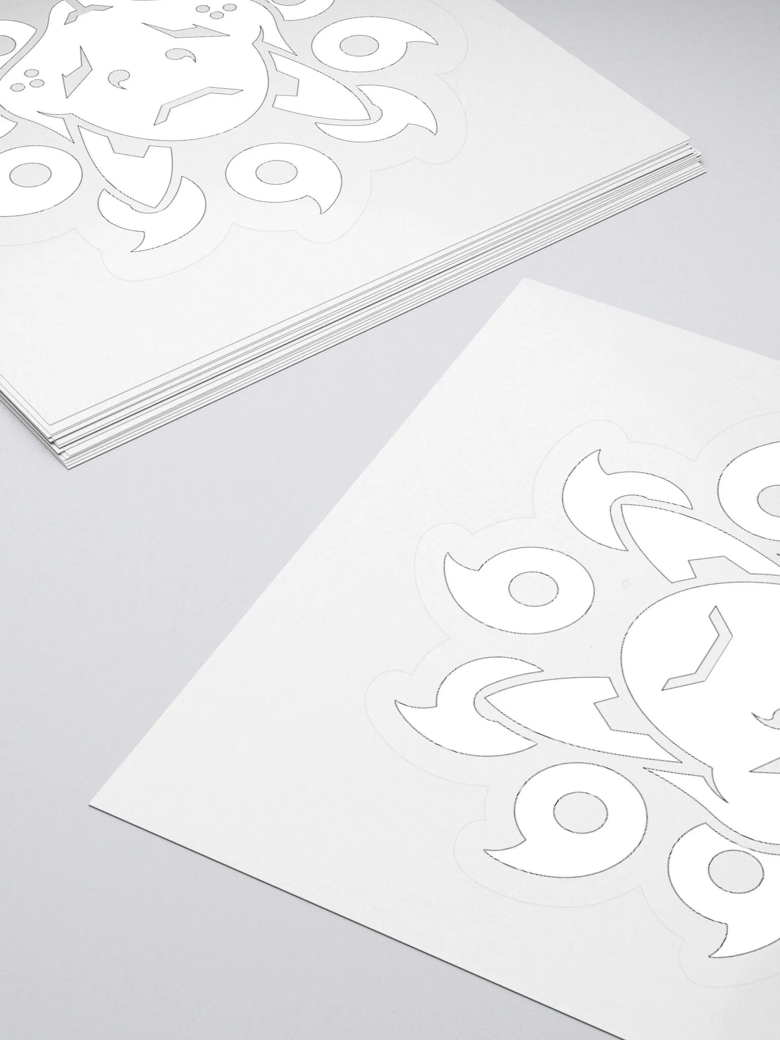 Project Kitsune Logo Sticker (White) product image (12)
