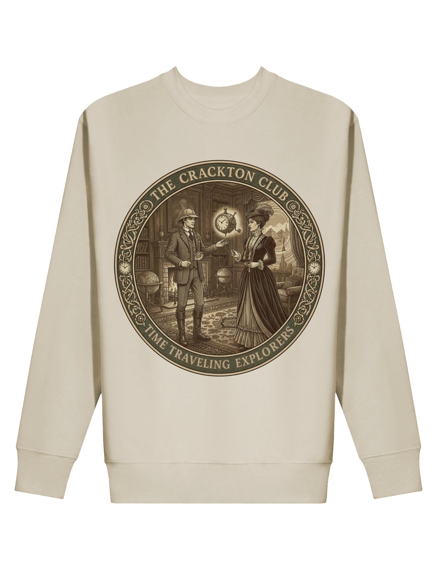 “The Crackton Club – Time Traveling Explorers” – Sweatshirt product image (58)