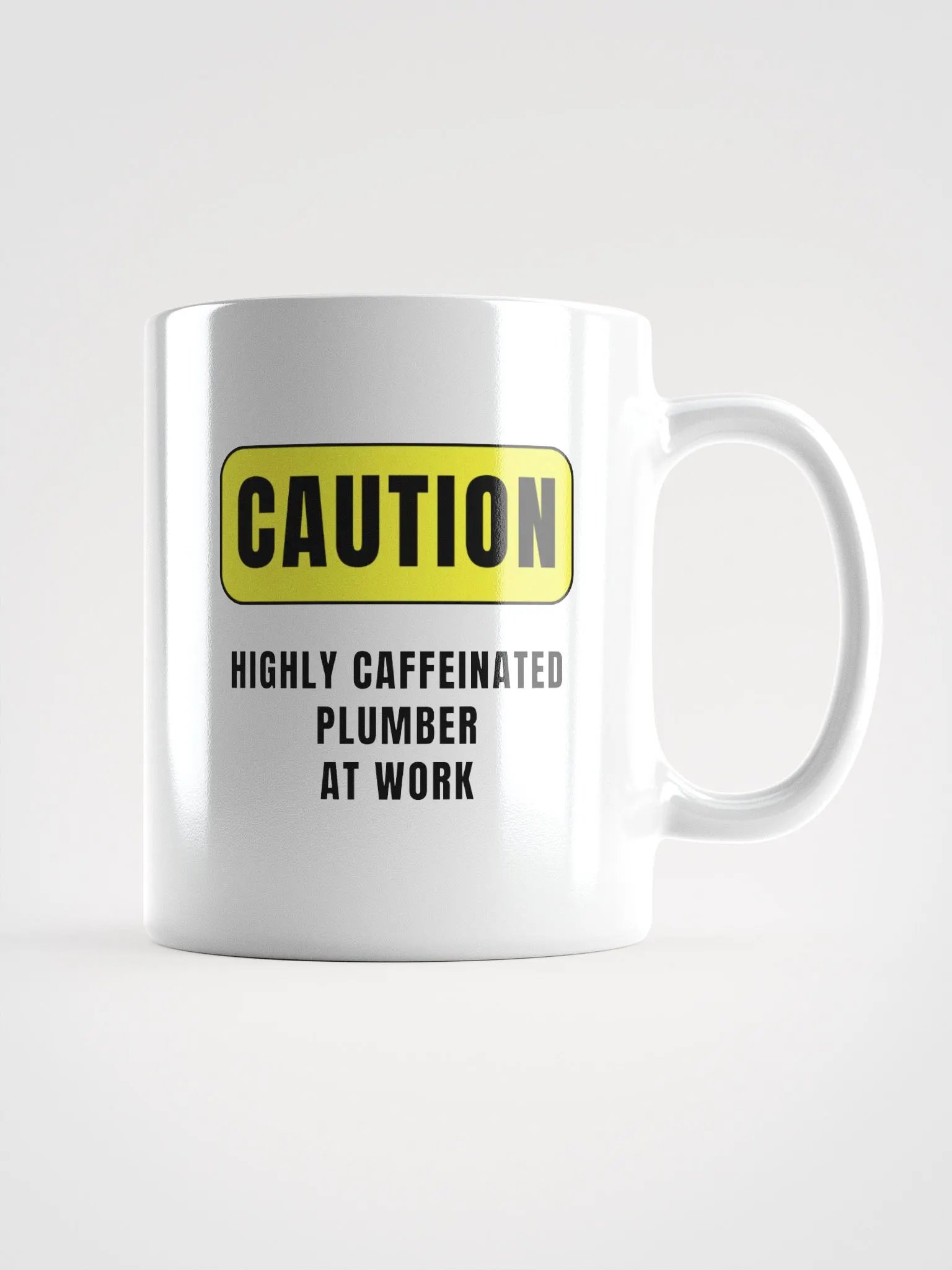 Plumber Mug - Caution Highly Caffeinated product image (3)