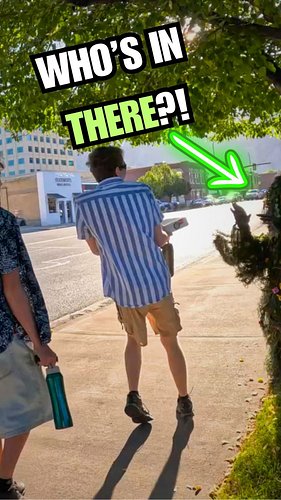 Just a little wholesome mischief on a sunny afternoon! ☀️ This bushman prank got the whole neighborhood jumping. I try to lea...