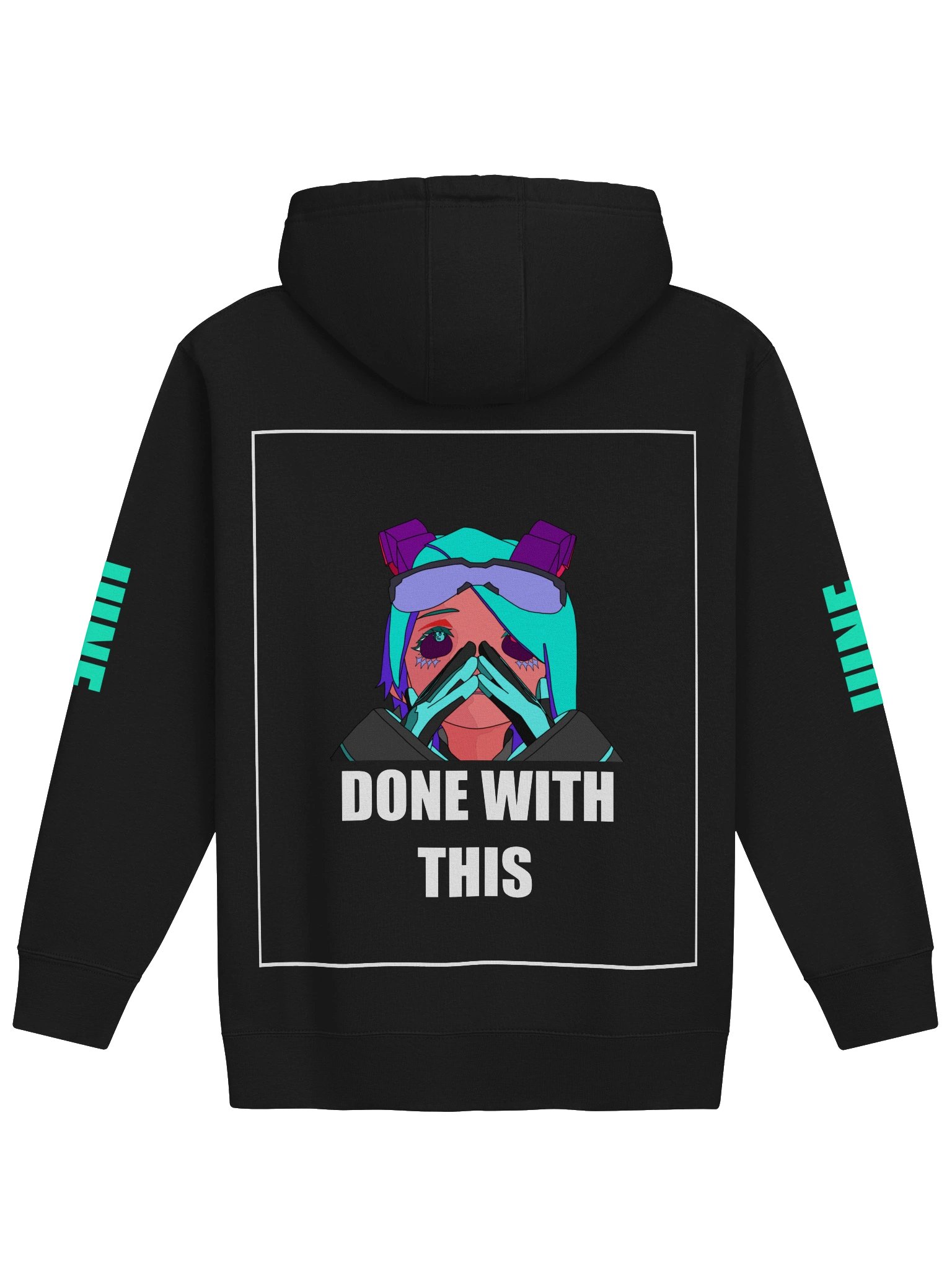 Done With This Hoodie - White Outline product image (1)