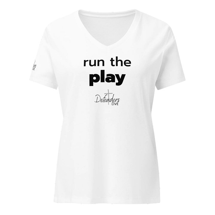 Run the Play Feather Flow Women's V-Neck T-Shirt product image (13)