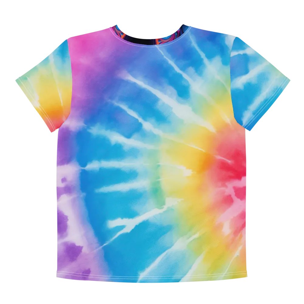Vibrant Liquid Bubbles Tie Dye Youth T-Shirt product image (11)