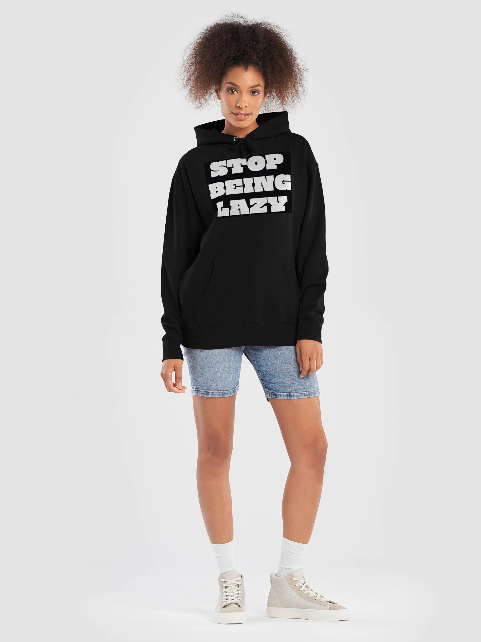 Copy of Stop Being Lazy — Classic Logo Hoodie product image (7)