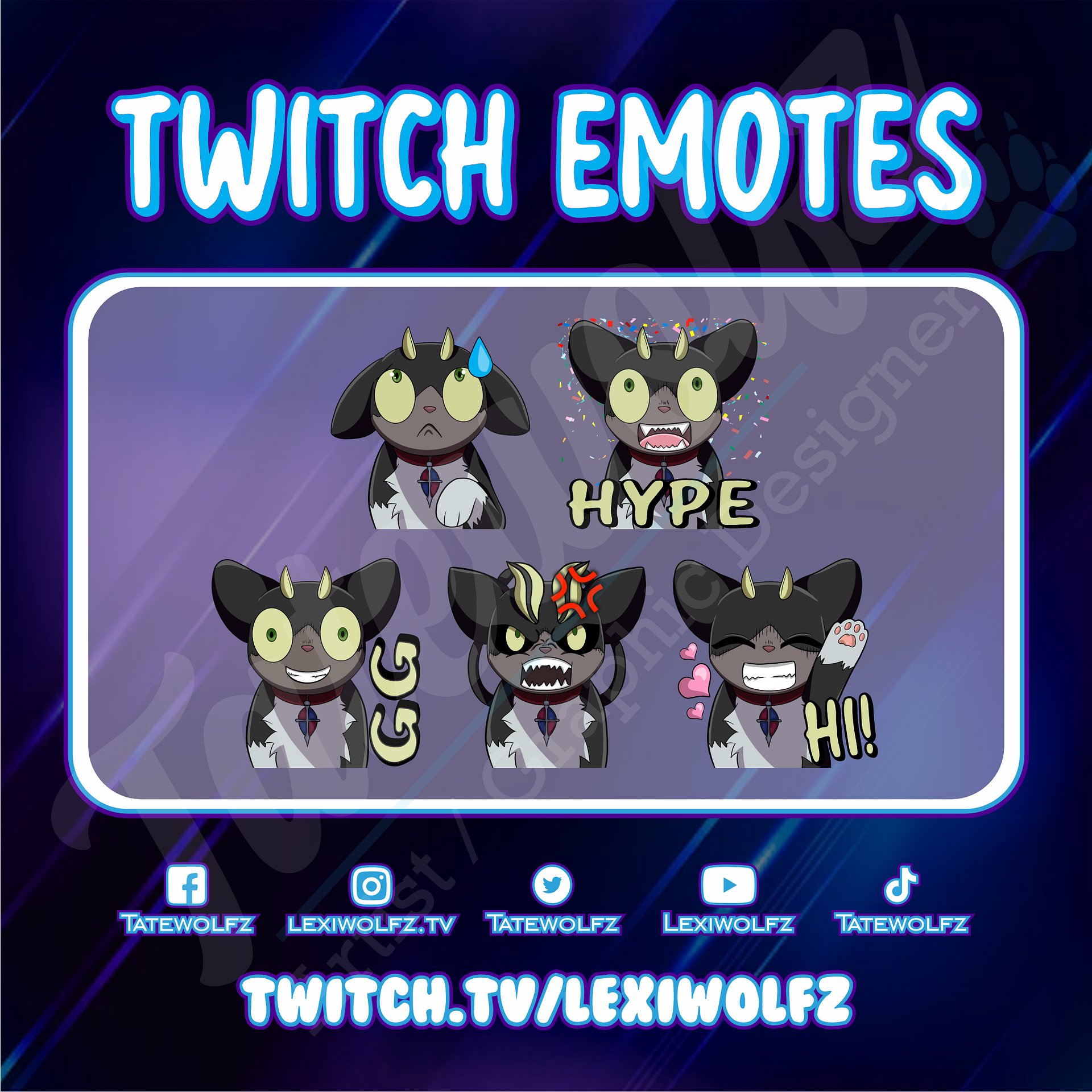 Twitch Emotes: Blue Exorcist Kuro product image (1)